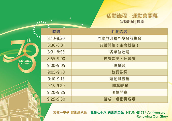 「78週年校慶慶祝大會」運動會開幕流程(另開新視窗/png檔)圖片